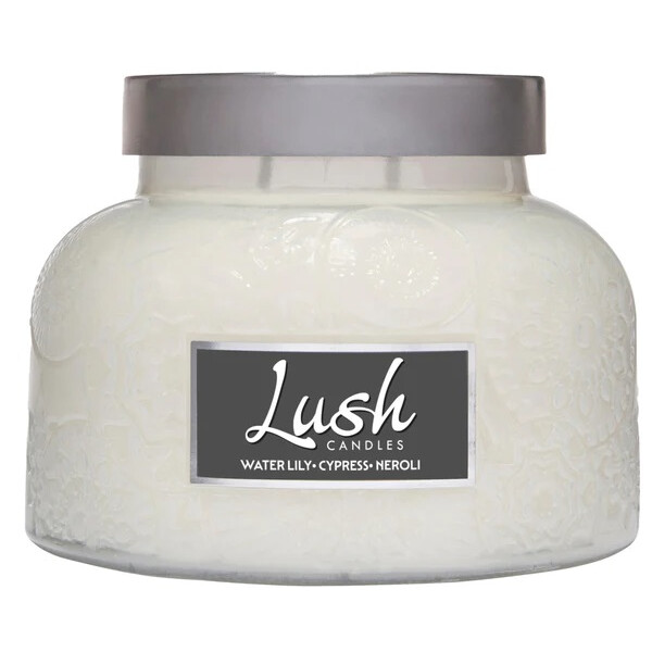 Water Lily Cypress Neroli 2-Docht-Kerze Lush Jar 567g