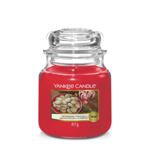 Yankee Candle® Peppermint Pinwheels Mittleres Glas 411g