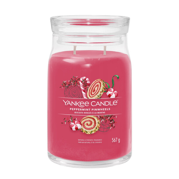Peppermint Pinwheels Signature Glas 567g