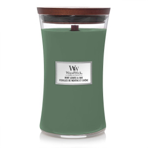 WoodWick® Mint Leaves & Oak Kerzenglas Groß...