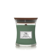 WoodWick® Mint Leaves & Oak Kerzenglas Klein 85g mit Knisterdocht