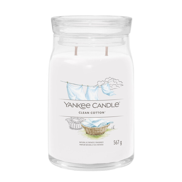 Yankee Candle® Clean Cotton® Signature Glas 567g, 34,90