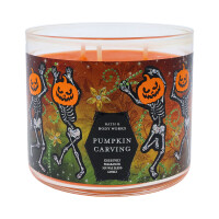 Pumpkin Carving 3-Docht-Kerze 411g