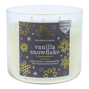 Vanilla Snowflake 3-Docht-Kerze 411g