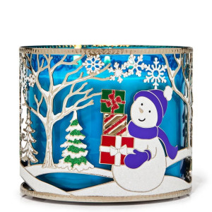 Bath & Body Works® Jar Holder Holiday Snowman Scene