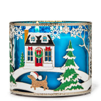 Bath & Body Works® Jar Holder Holiday Snowman Scene