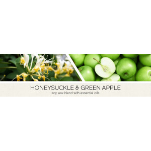 Honeysuckle &amp; Green Apple 3-Docht-Kerze 411g