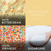 Buttercream Sprinkles 3-Docht-Kerze 411g