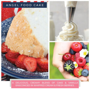 Angel Food Cake 2-Docht-Kerze 680g