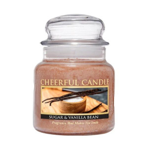 Cheerful Candle Sugar & Vanilla Bean 2-Docht-Kerze 453g