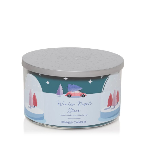 Winter Night Stars 3-Docht-Kerze 510g
