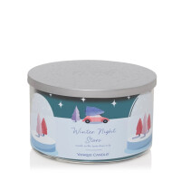Winter Night Stars 3-Docht-Kerze 510g