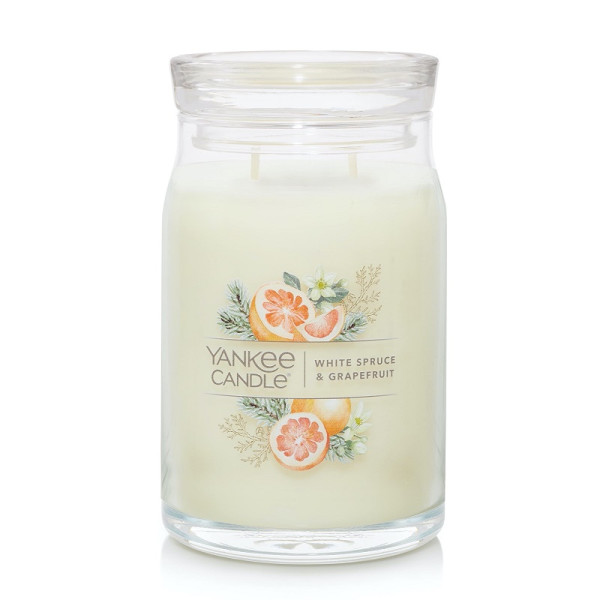 Yankee Candle® White Spruce & Grapefruit Signature Glas 567g
