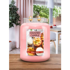Country Candle™ Sweet Peach 2-Docht-Kerze 652g