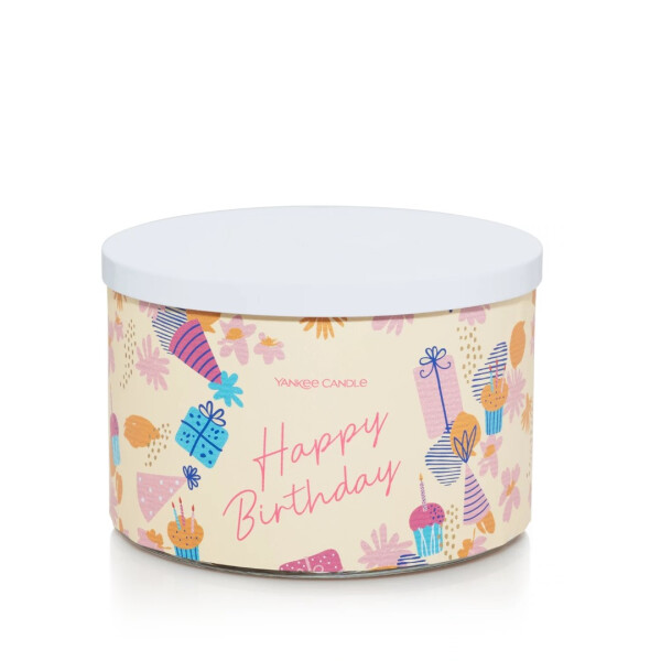 Vanilla Cupcake - Happy Birthday 3-Docht-Kerze 510g