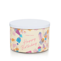 Vanilla Cupcake - Happy Birthday 3-Docht-Kerze 510g