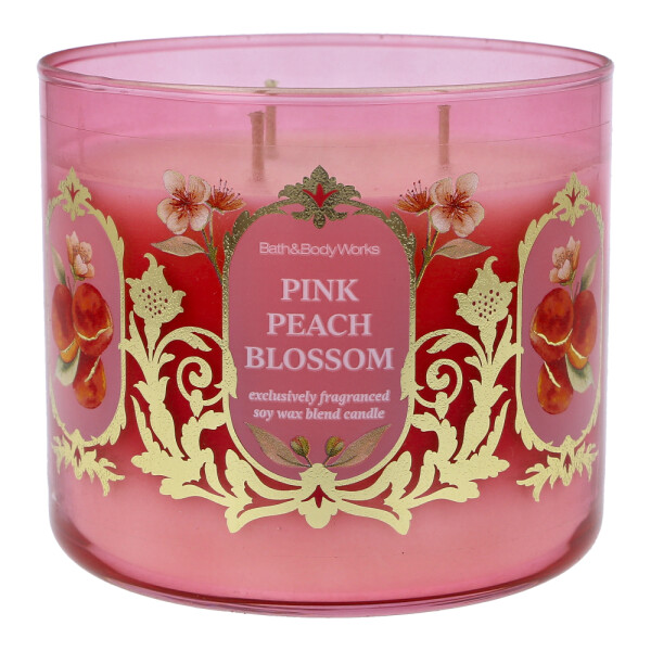 Pink Peach Blossom 3-Docht-Kerze 411g