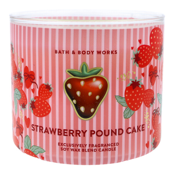 Strawberry Pound Cake 3-Docht-Kerze 411g