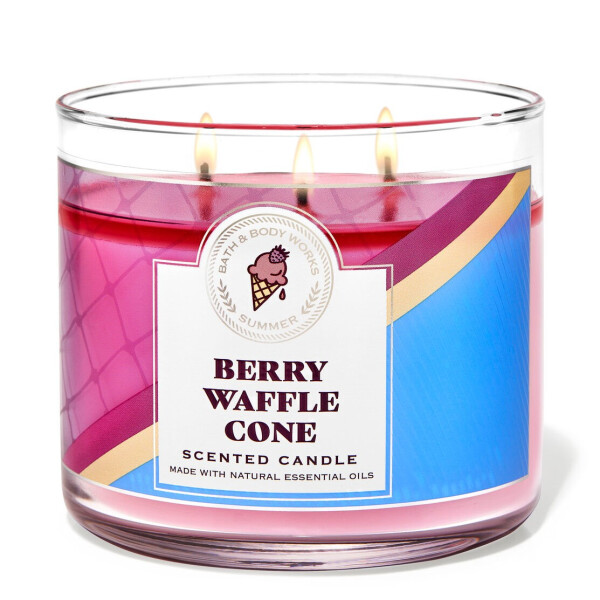 Bath & Body Works® Berry Waffle Cone 3-Docht-Kerze 411g