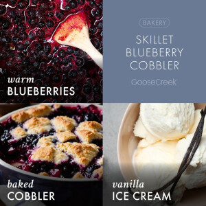 Skillet Blueberry Cobbler 3-Docht-Kerze 411g
