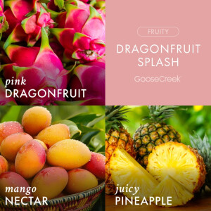 Dragonfruit Splash 3-Docht-Kerze 411g
