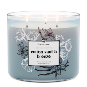 Cotton Vanilla Breeze 3-Docht-Kerze 411g