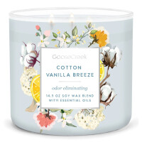 Goose Creek Candle® Cotton Vanilla Breeze 3-Docht-Kerze 411g