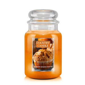 Country Candle™ Pumpkin Banana Muffin 2-Docht-Kerze...