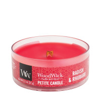 WoodWick® Radish & Rhubarb Petite Kerze 31g mit Knisterdocht