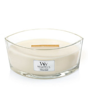 WoodWick® Vanilla Bean Kerzenglas Ellipse 453,6g mit Knisterdocht