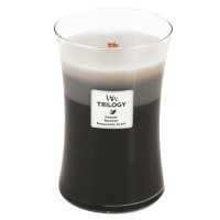 WoodWick® Warm Woods Trilogy Kerzenglas Groß 609,5g mit Knisterdocht
