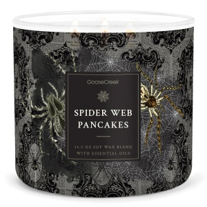 Spider Web Pancakes 3-Docht-Kerze 411g Halloween Collection