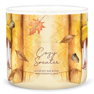 Goose Creek Candle® Cozy Sweater 3-Docht-Kerze 411g