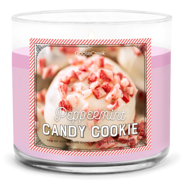 Goose Creek Candle® Peppermint Candy Cookie 3-Docht-Kerze 411g