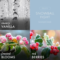 Snowball Fight 3-Docht-Kerze 411g