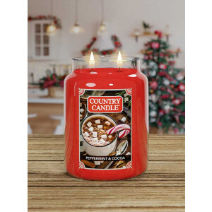 Peppermint & Cocoa 2-Docht-Kerze 652g