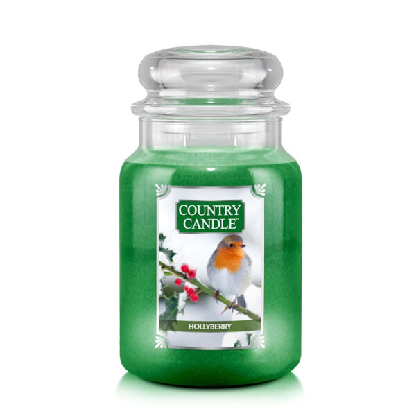 Hollyberry 2-Docht-Kerze 652g
