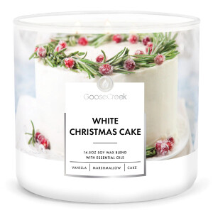 Goose Creek Candle® White Christmas Cake 3-Docht-Kerze 411g