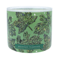 Mountain Teakwood 3-Docht-Kerze 411g