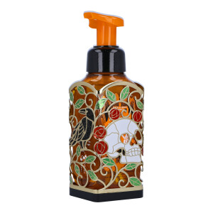 Stained Glass Skull Soap Holder