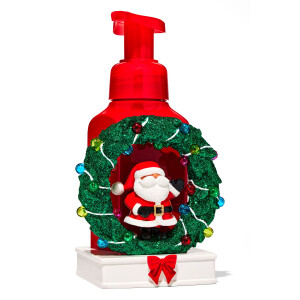 Bath & Body Works® Soap Holder Santa Wreath Decor...
