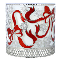 Kerzenhalter Red Bows & Snowflakes