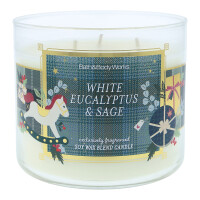 White Eucalyptus & Sage 3-Docht-Kerze 411g