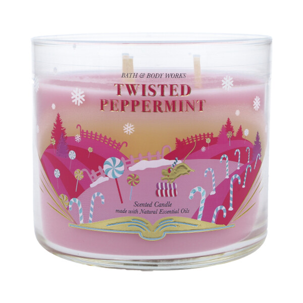Twisted Peppermint 3-Docht-Kerze 411g