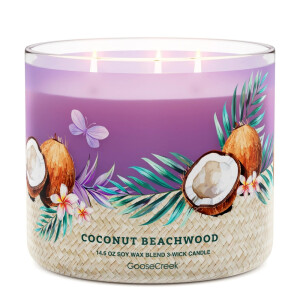 Coconut Beachwood 3-Docht-Kerze 411g