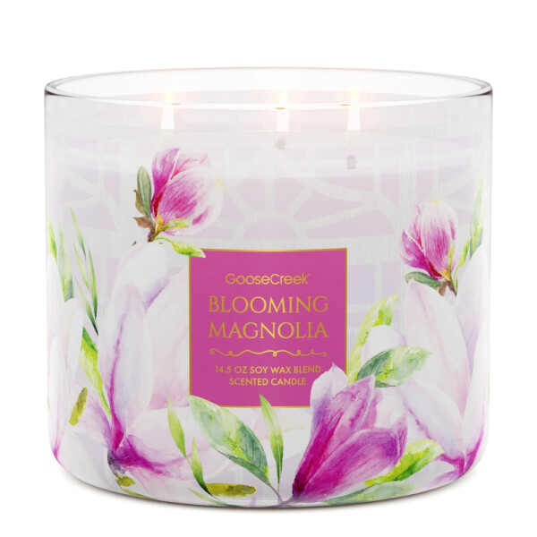 Blooming Magnolia 3-Docht-Kerze 411g