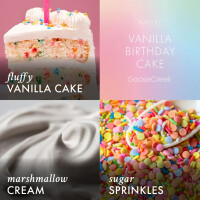 Vanilla Birthday Cake 3-Docht-Kerze 411g