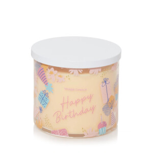 Vanilla Cupcake - Happy Birthday 3-Docht-Kerze 411g