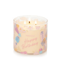 Vanilla Cupcake - Happy Birthday 3-Docht-Kerze 411g