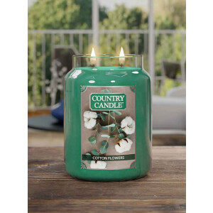 Country Candle™ Cotton Flowers 2-Docht-Kerze 652g